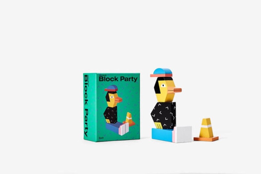 Home Decor Areaware | Areaware - Block Party Duck By Andy Rementer