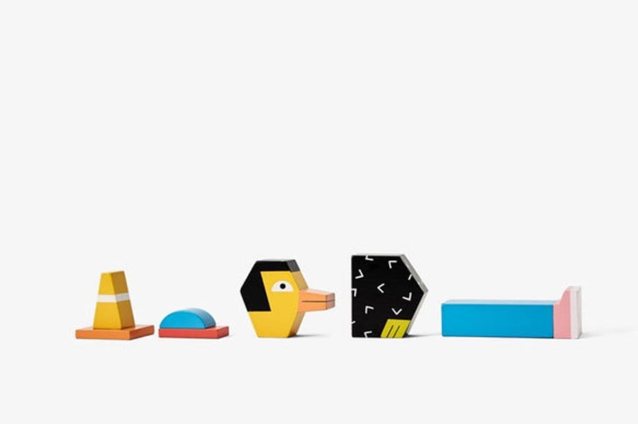 Home Decor Areaware | Areaware - Block Party Duck By Andy Rementer