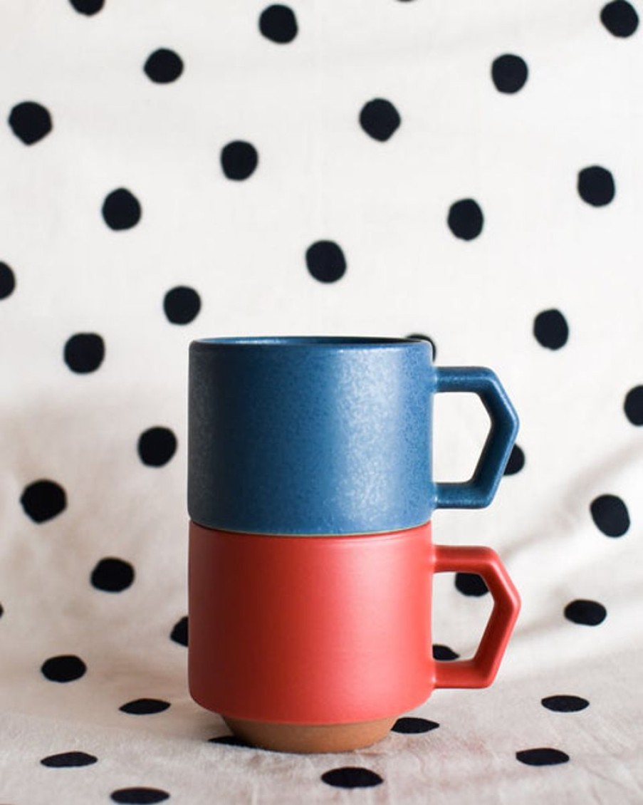 Tableware chips japan | Chips Japan Stackable Mug - Matte Sand Blue