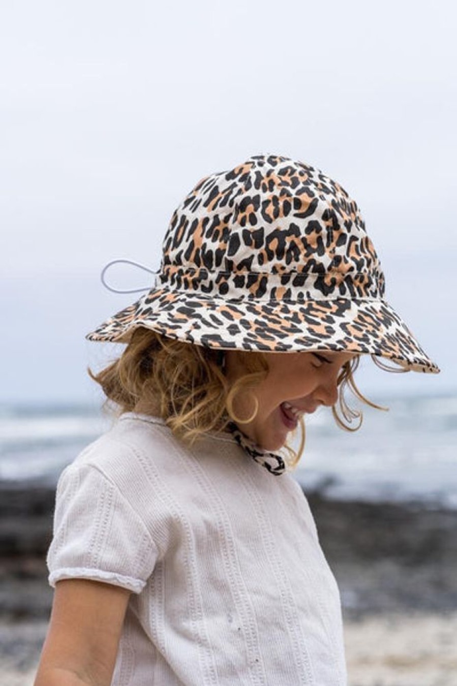 Kids & Babies Acorn kids | Acorn Kids - Wide Brim Sunhat - Leopard