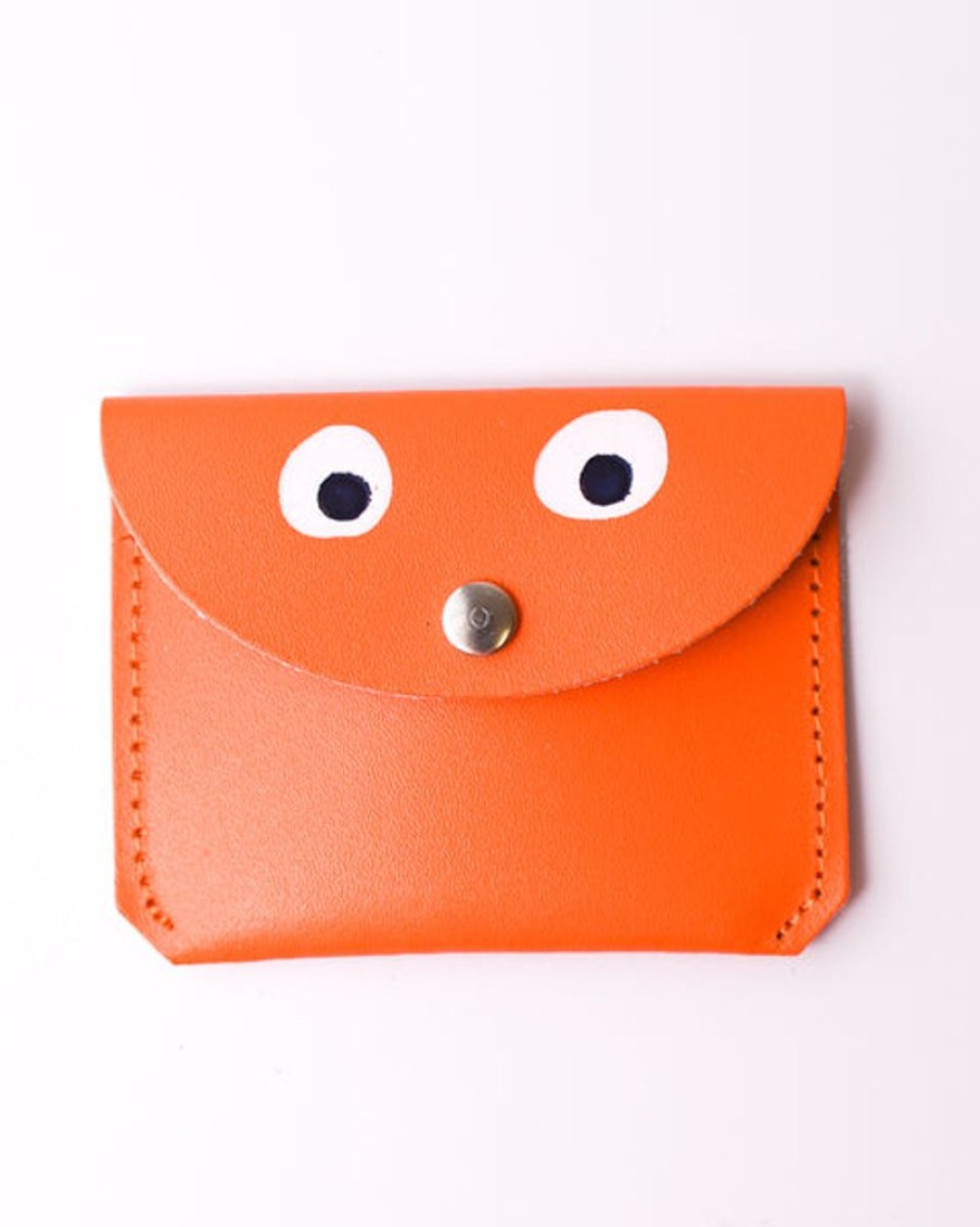 Accessories & Clothing Ark | Ark - Mini Money Googly Eye Purse - Orange