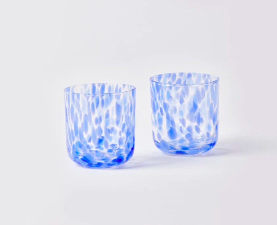 Tableware Bonnie and Neil | Bonnie And Neil - Dots Blue Tumblers - Set Of Two