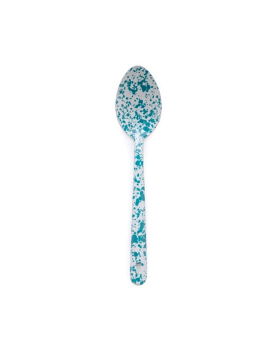 Tableware Crow Canyon | Crow Canyon - Splatter Large Serving Spoon - Turquoise