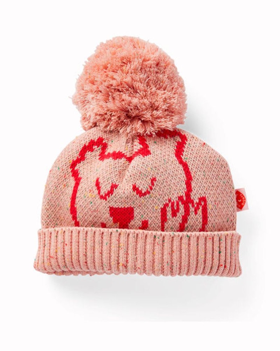 Kids & Babies Halcyon nights | Halcyon Nights - Pink Koala Cotton Knit Beanie