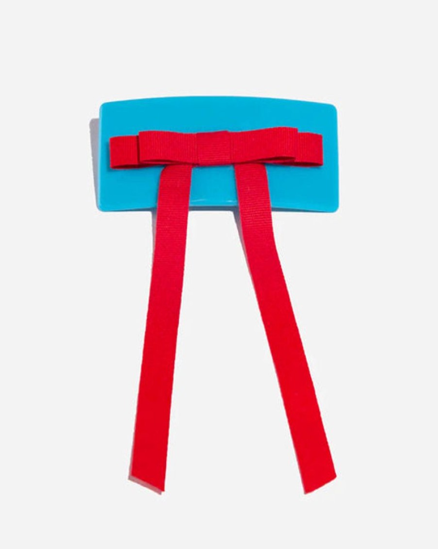 Accessories & Clothing Chunks | Chunks - Bow Barette Blue / Red