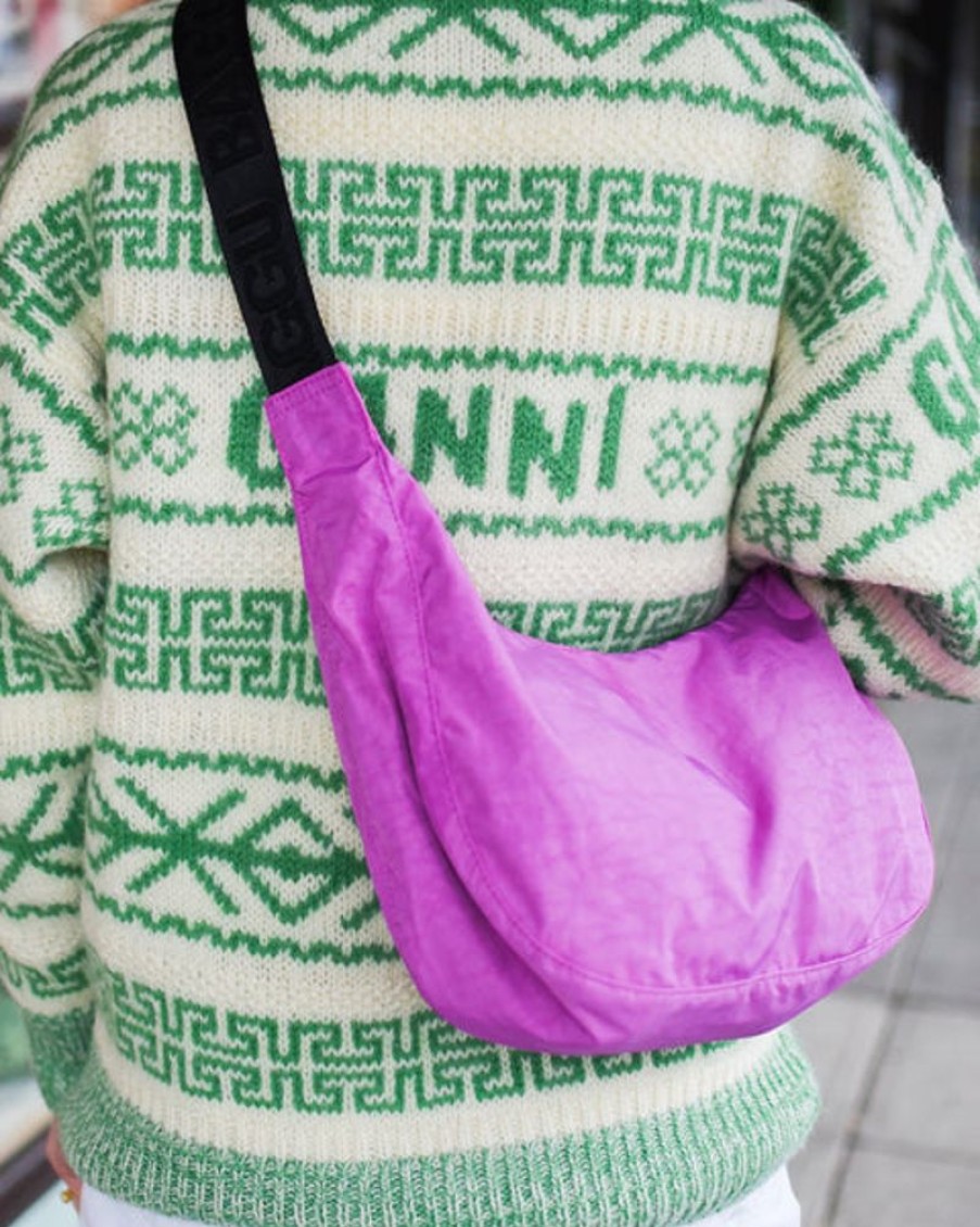 Accessories & Clothing Baggu | Baggu - Medium Nylon Crescent Bag - Extra Pink