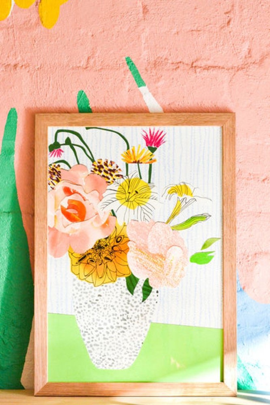 Home Decor Emily Green | Emily Green - Floral Bunch Collage 1 Giclee Print A4