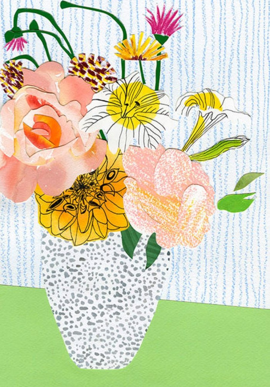 Home Decor Emily Green | Emily Green - Floral Bunch Collage 1 Giclee Print A4