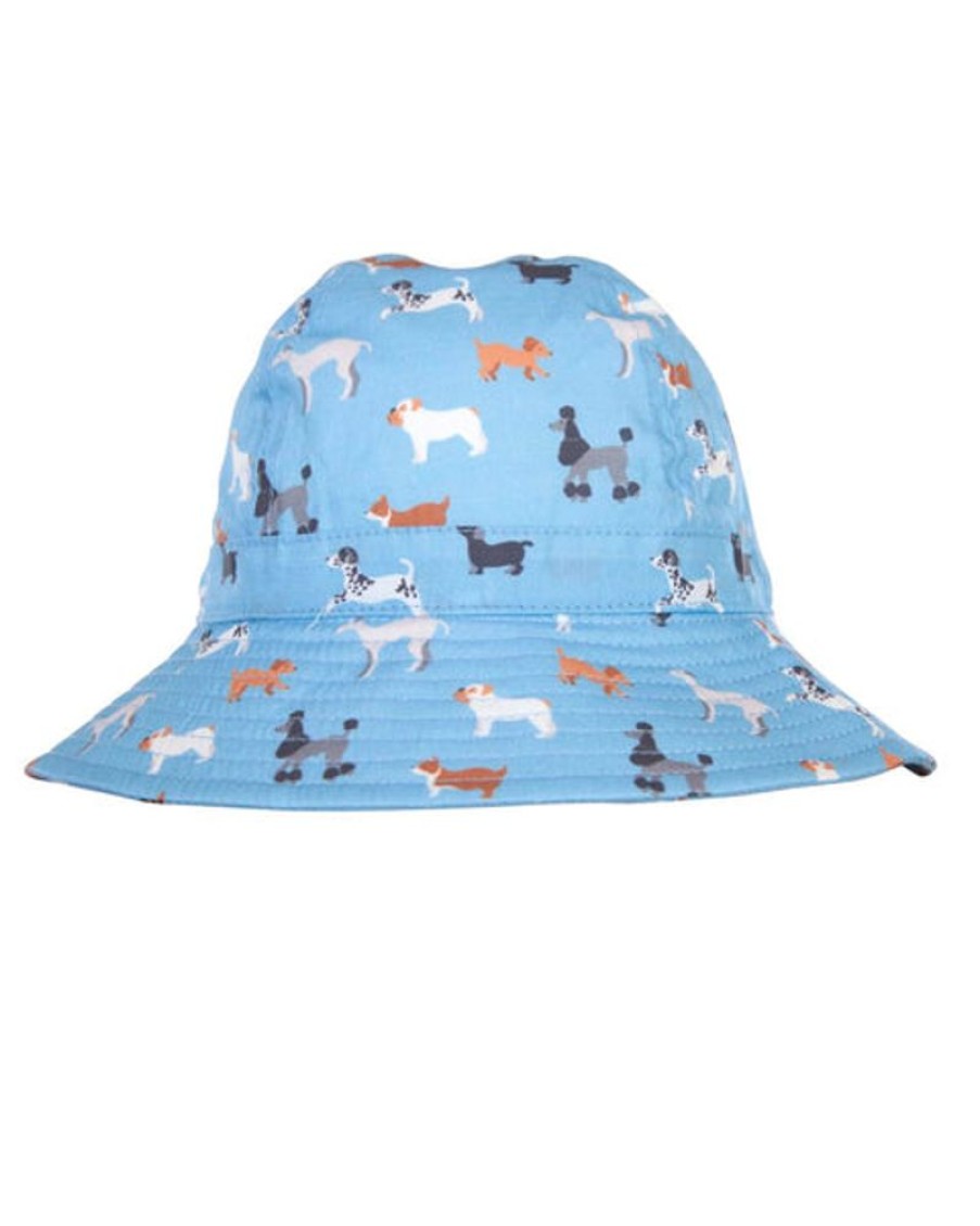 Kids & Babies Acorn kids | Acorn Kids - Central Park Doggies Wide Brim Infant Hat