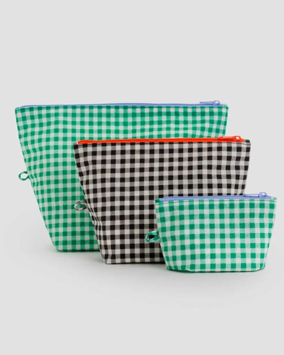 Accessories & Clothing Baggu | Baggu - Go Pouch Set - Gingham