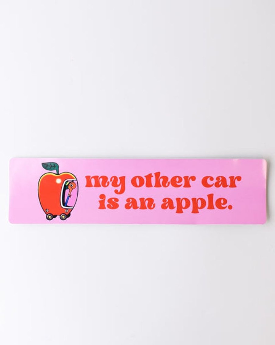 Stickers And Stationery Carla Adams | Carla Adams - My Other Car Is An Apple - Bumper Sticker