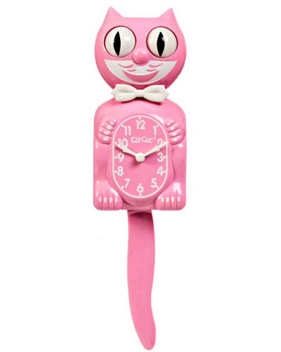 Home Decor Kit Cat Klock | Pink Satin Kit-Cat Klock