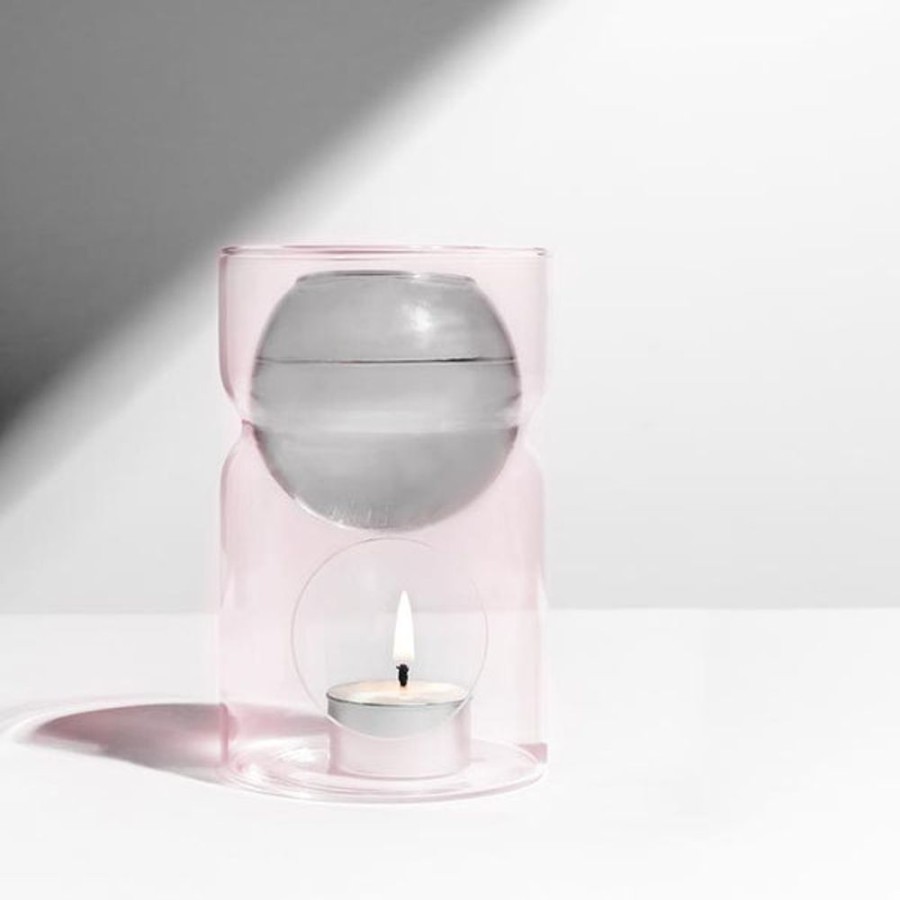 Home Decor Fazeek | Fazeek - Oil Burner Pink And Grey