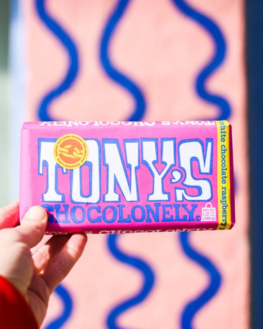 Food Tony's Chocolonely | Tony'S Chocolonely - White Raspberry Popping Candy 180G