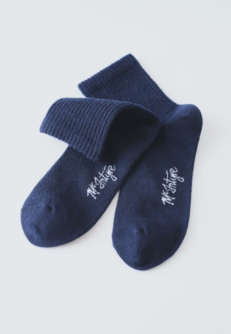 Accessories & Clothing McIntyre Merino | Mcintyre Merino - Light Crew Socks - Navy