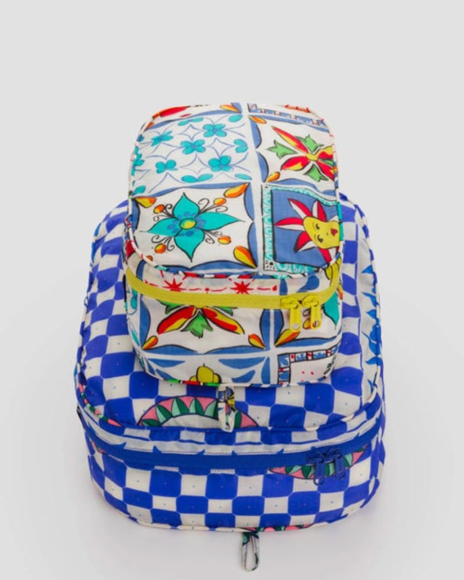 Accessories & Clothing Baggu | Baggu - Packing Cube Set - Vacation Tiles