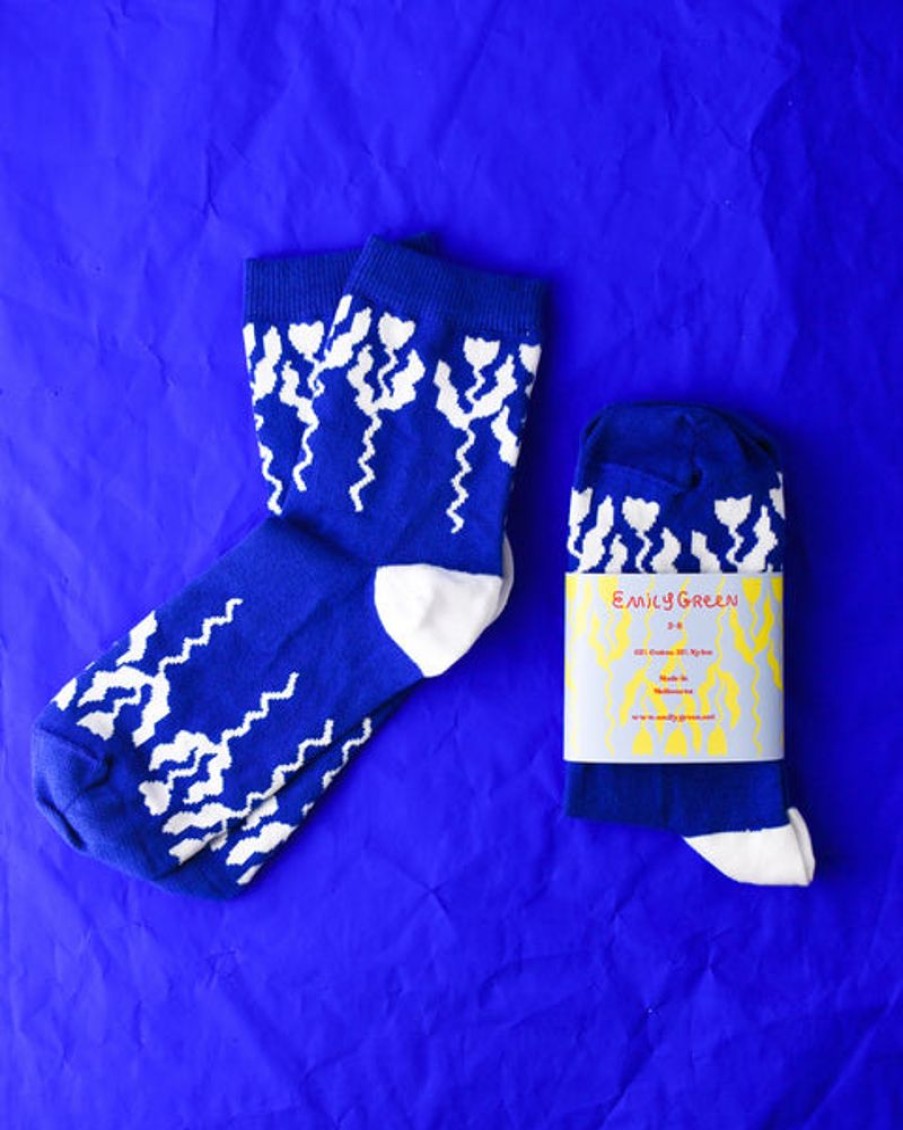 Accessories & Clothing Emily Green | Emily Green - Tulip Socks - Blue