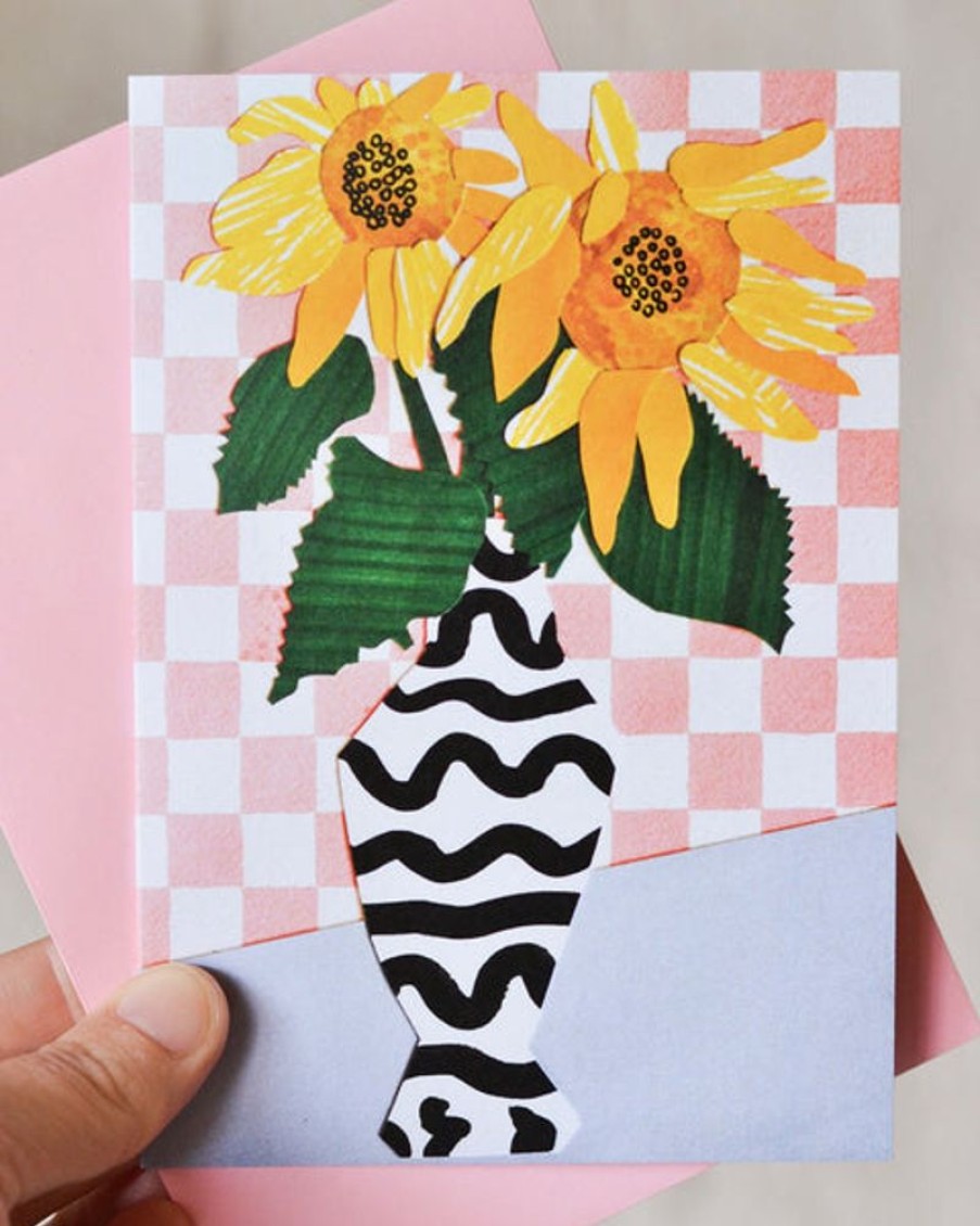 Cards Emily Green | Emily Green - Sunflower Collage Card