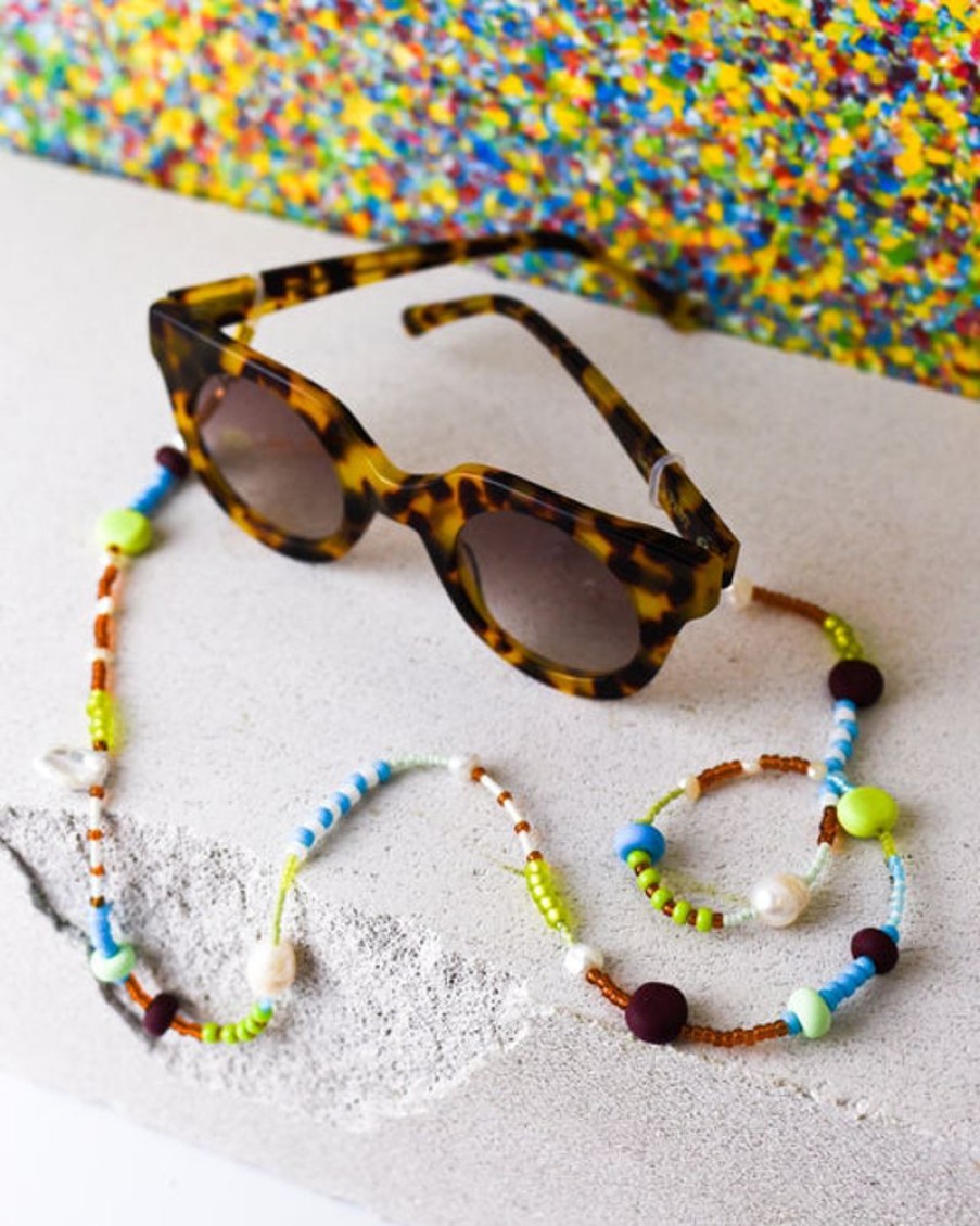 Accessories & Clothing Emily Green | Emily Green - Aqua, Lime And Grape Eyewear Chain