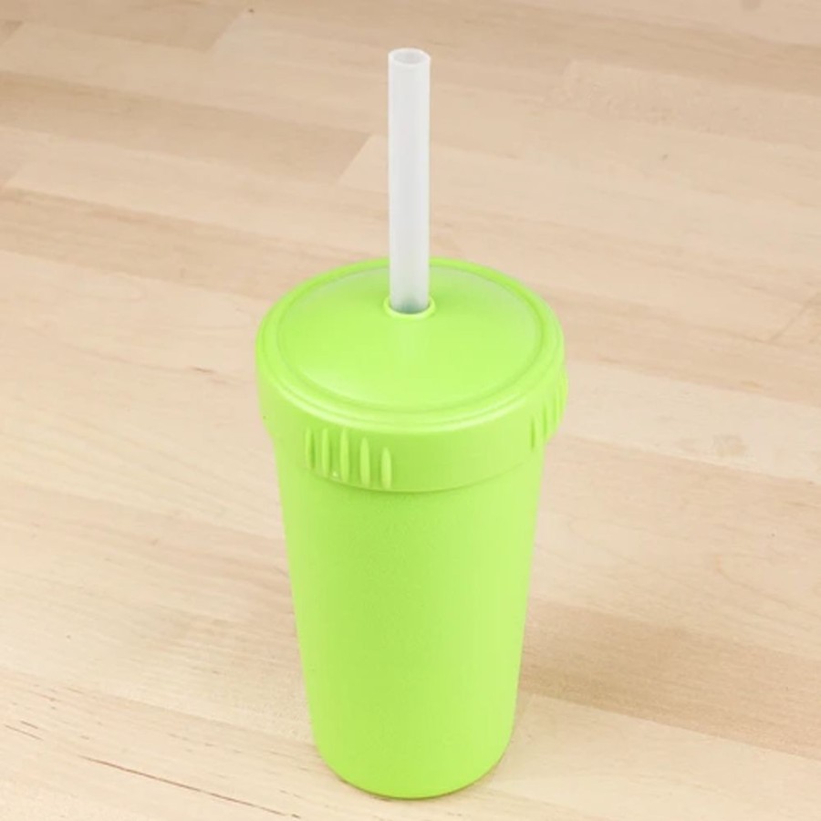 Kids & Babies Re-Play | Re-Play - Straw Cup - Lime Green