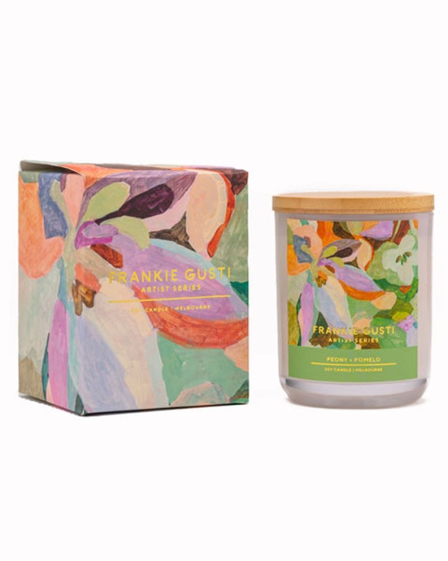 Scent & Care Frankie Gusti | Frankie Gusti - Peony And Pomelo Candle - Jade Fisher