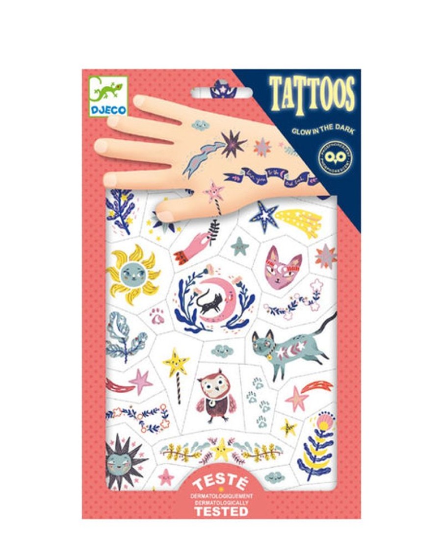 Kids & Babies Djeco | Djeco - Sweet Dreams Glow In The Dark Temporary Tattoos