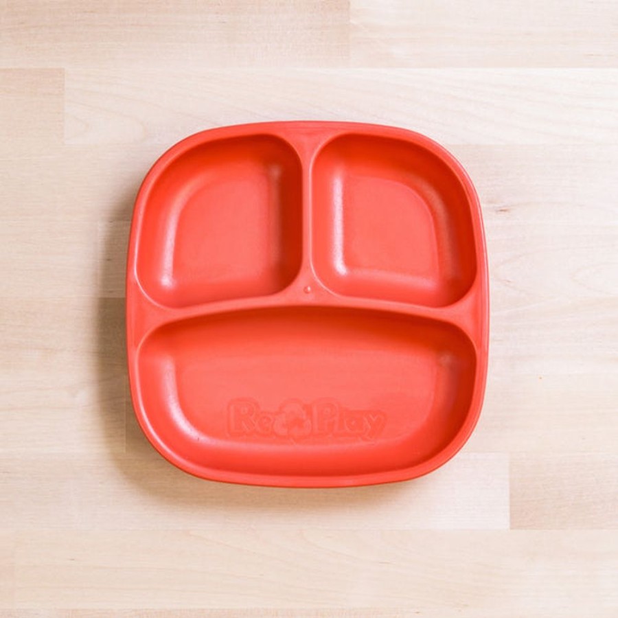 Kids & Babies Re-Play | Re-Play - Divided Plate - Red