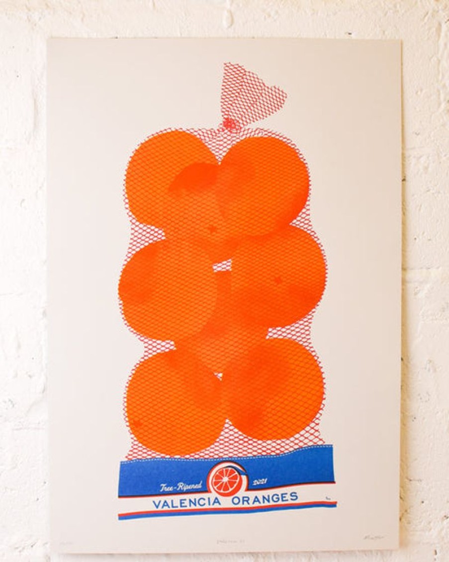 Home Decor Alice Oehr | Alice Oehr - Valencia Oranges Riso Print - A2