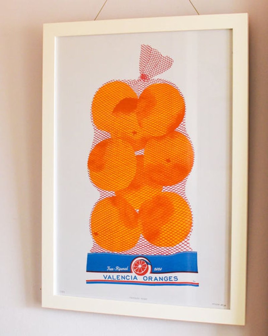 Home Decor Alice Oehr | Alice Oehr - Valencia Oranges Riso Print - A2