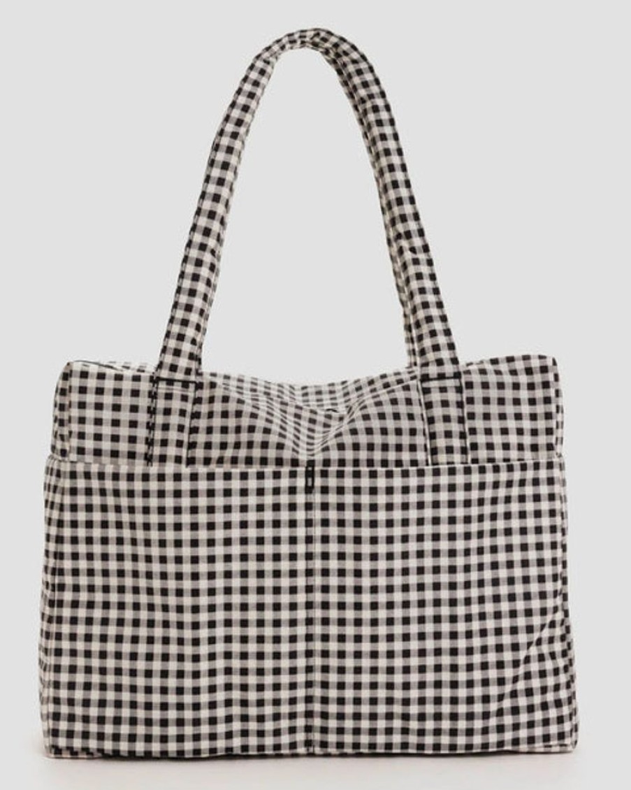 Accessories & Clothing Baggu | Baggu - Carry On Cloud Bag - Black & White Gingham