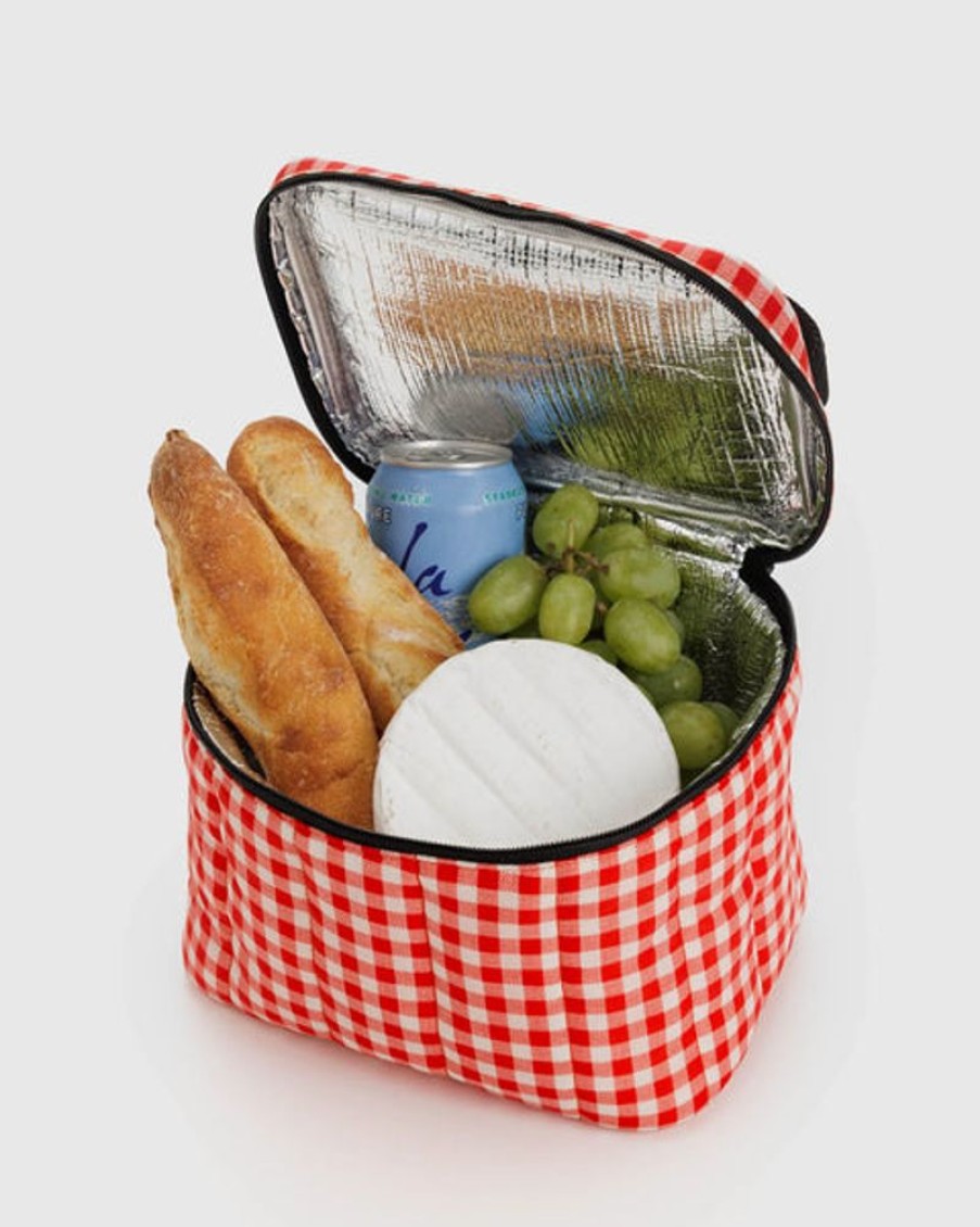 Tableware Baggu | Baggu - Puffy Lunch Bag - Red Gingham