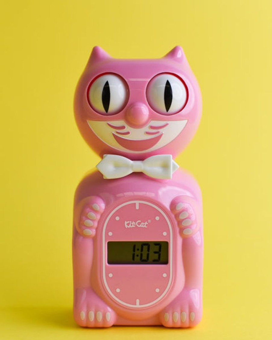 Tableware Kit Cat Klock | Solar Kit-Cat Digital Alarm Klock Pink Satin