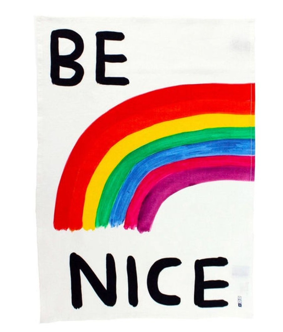 Tableware Third Drawer Down | Third Drawer Down - Be Nice Tea Towel X David Shrigley