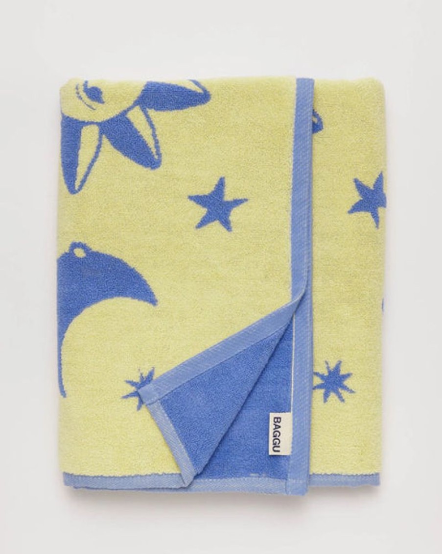 Home Decor Baggu | Baggu - Bath Towel - Sun & Moons