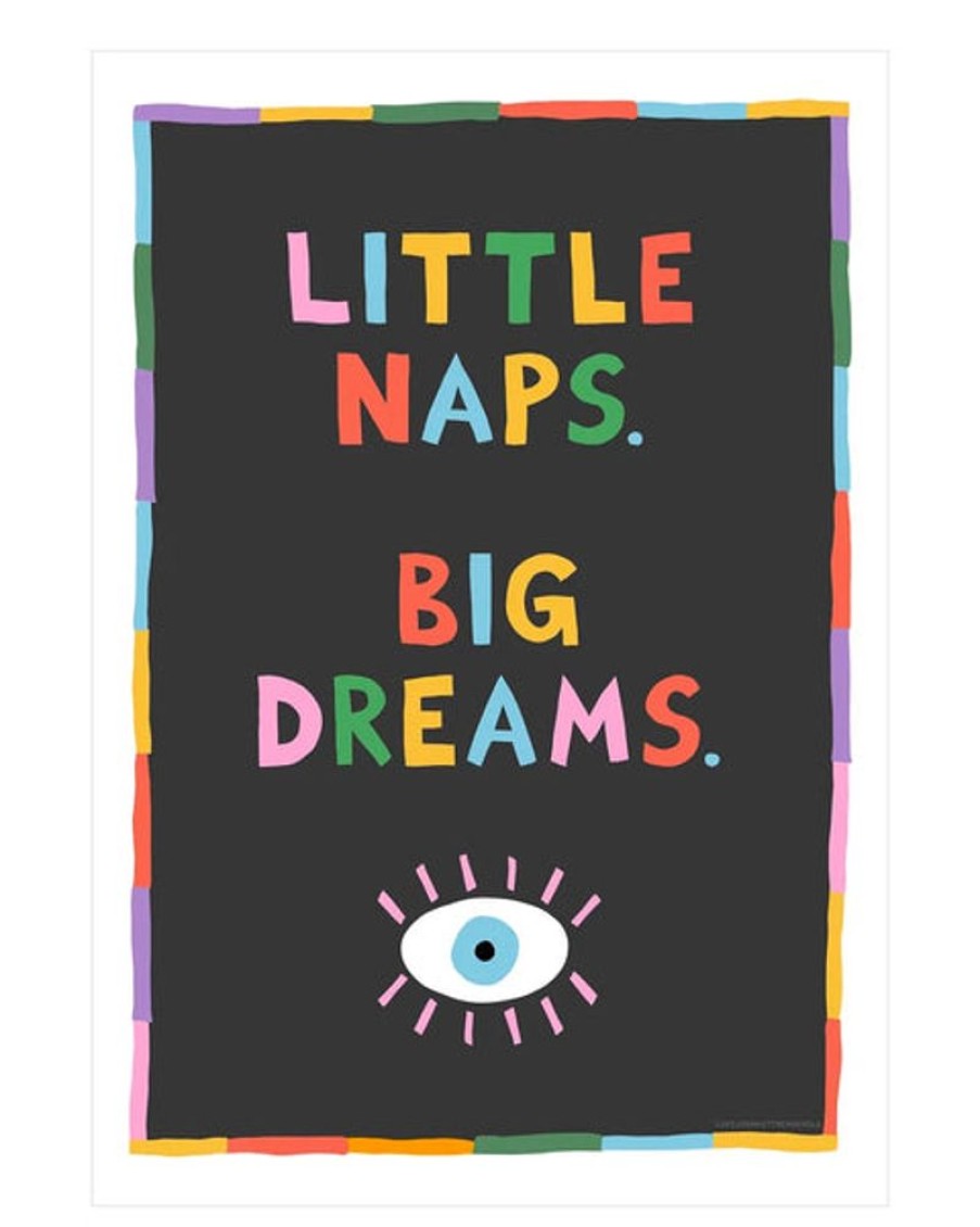 Kids & Babies Luke John Matthew Arnold | Little Naps Big Dreams - A4 Print - Luke John Matthew Arnold