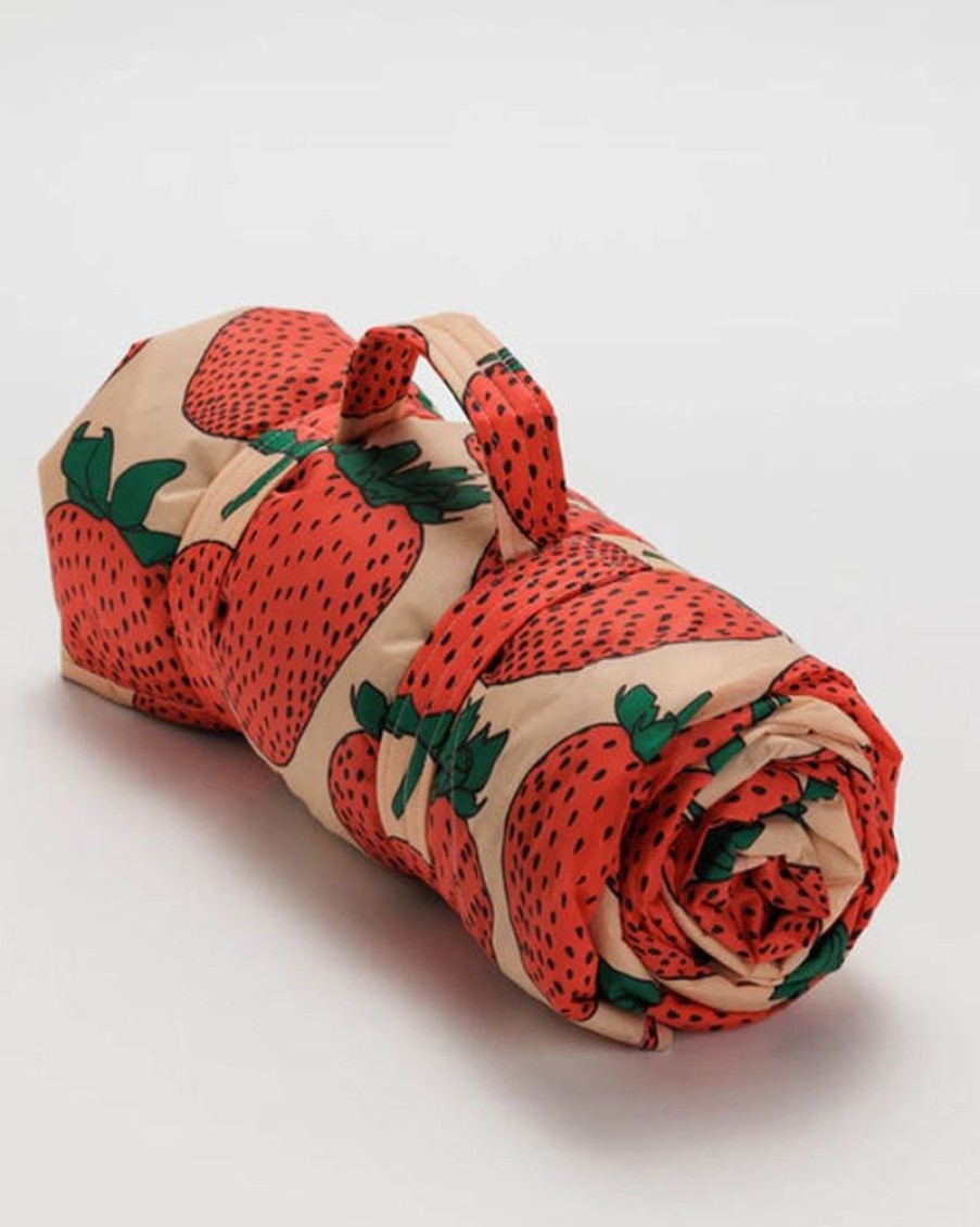 Tableware Baggu | Baggu - Puffy Picnic Blanket - Strawberry