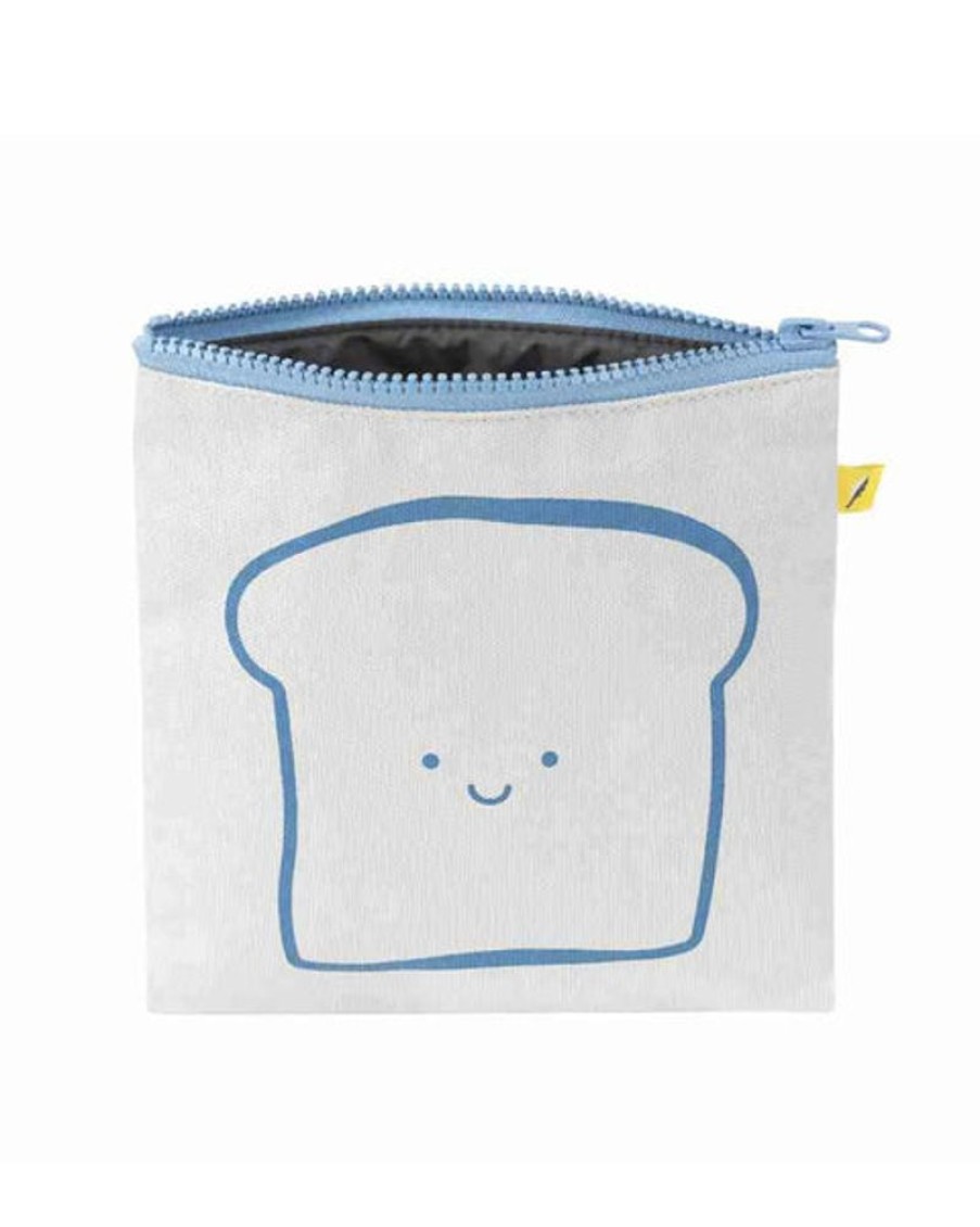 Tableware Fluf | Fluf - Zip Snack Sack - Blue Bread