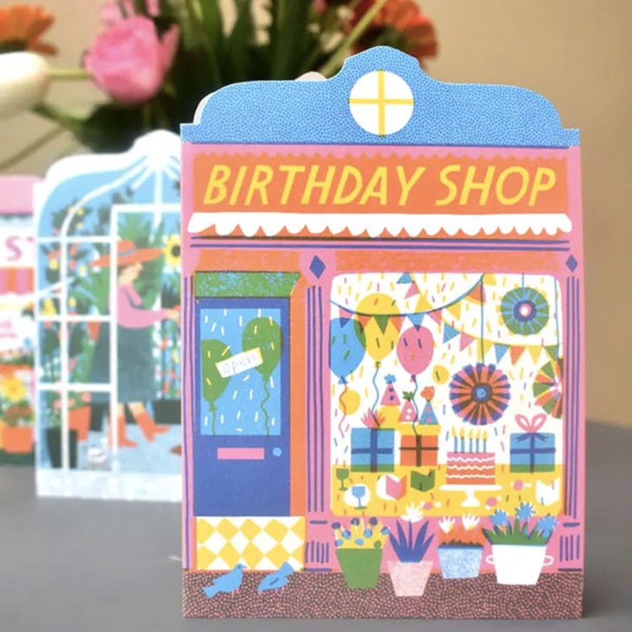 Cards The Printed Peanut | The Printed Peanut - Birthday Shop Die Cut Card