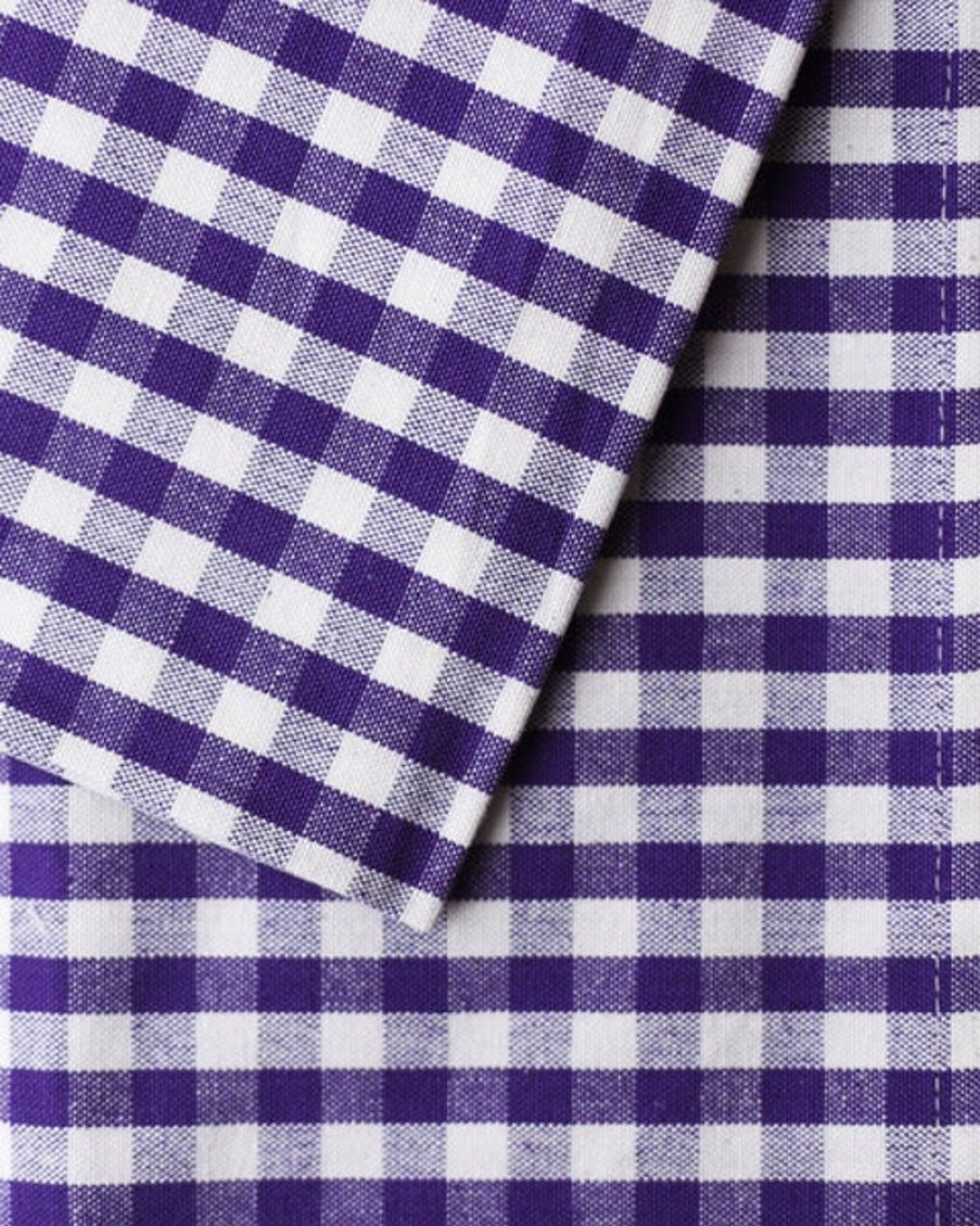 Tableware Pinky's | Gingham Check Table Cloth 150 X 320Cm - Purple