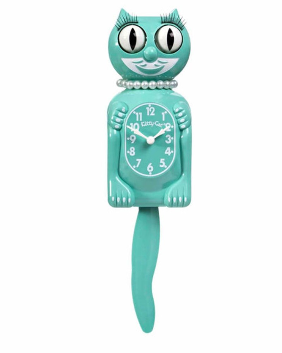 Home Decor Kit Cat Klock | Ocean Waves Miss Kitty-Cat Klock