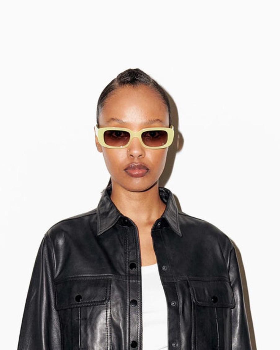 Accessories & Clothing Szade Sunglasses | Szade Dollin Sunglasses - Tainted Lime / Hustler Brown