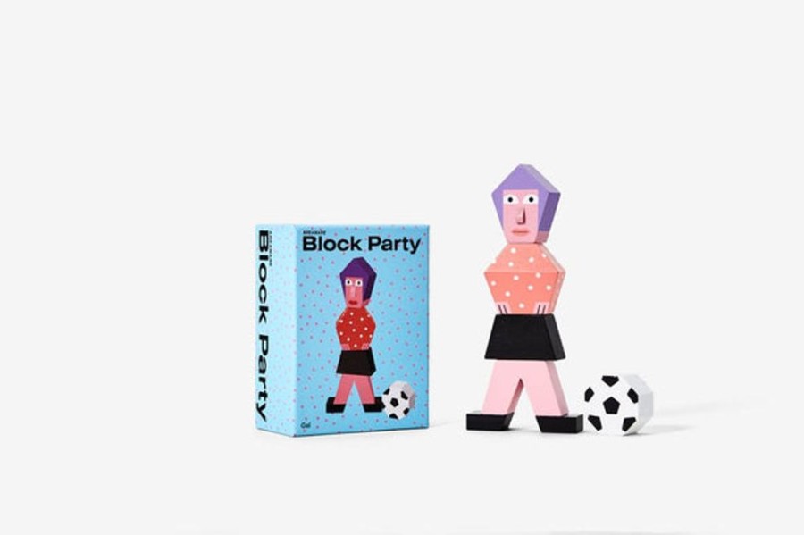 Home Decor Areaware | Areaware - Block Party Gal By Andy Rementer