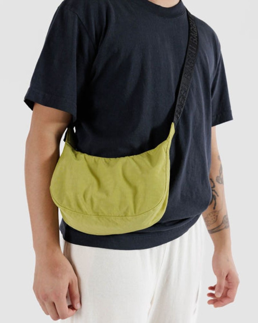 Accessories & Clothing Baggu | Baggu - Small Nylon Crescent Bag - Lemongrass