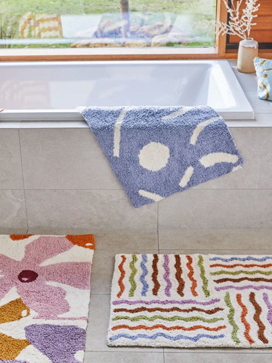 Home Decor Mosey Me | Mosey Me - Shapes Bath Mat