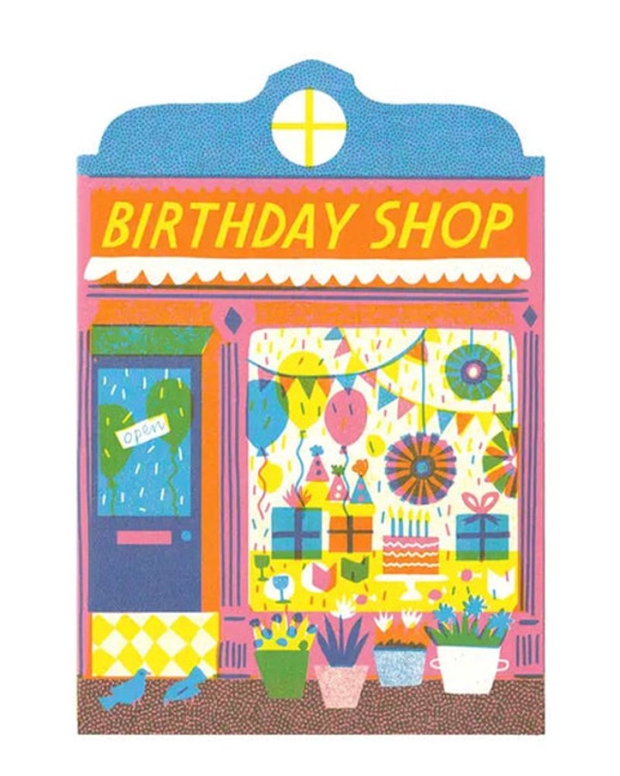 Cards The Printed Peanut | The Printed Peanut - Birthday Shop Die Cut Card