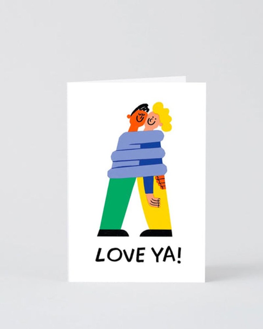 Cards Wrap | Wrap - Greetings Card - 'Love Ya'