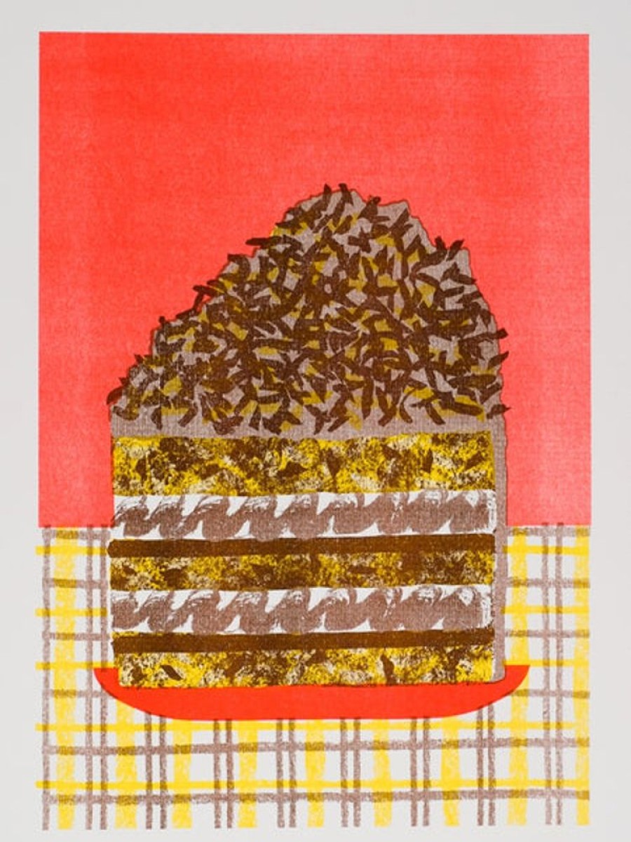 Kids & Babies Alice Oehr | Alice Oehr -Triple Choc Slice Print -(Red) A3