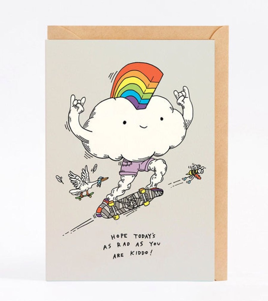 Cards Wally Paper Co | Wally Paper Co Cards - Cloud Skater