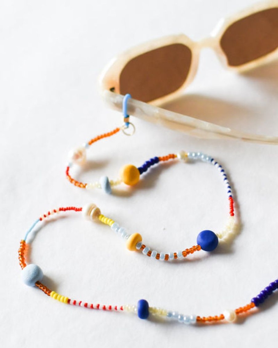 Accessories & Clothing Emily Green | Emily Green - Splits Primary Beaded Pearl Eyewear Chain