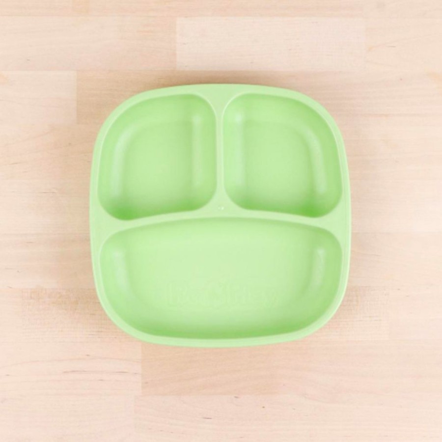 Kids & Babies Re-Play | Re-Play - Divided Plate - Leaf Green